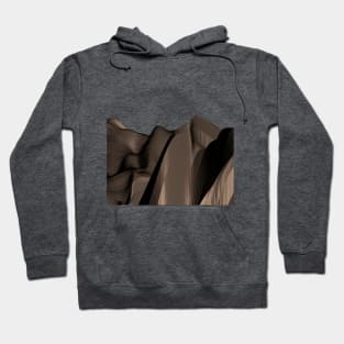 Folds of brown fabric Hoodie